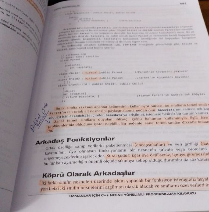 Nesne Yönelimli C++ Programlama Kitabı