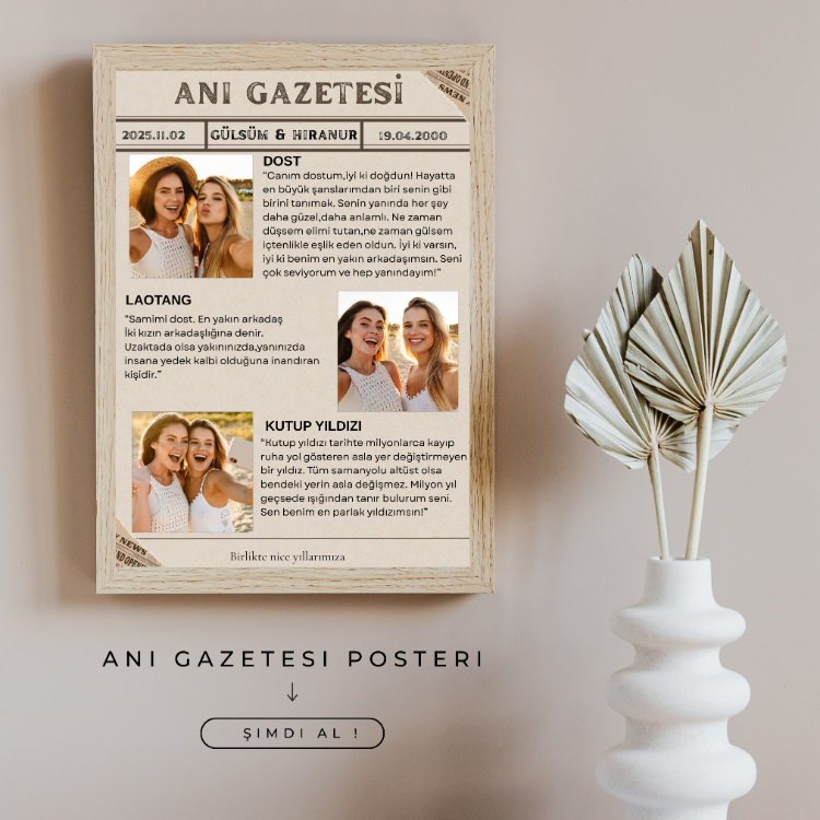 Anı Gazetesi Poster (Çerçeveli)