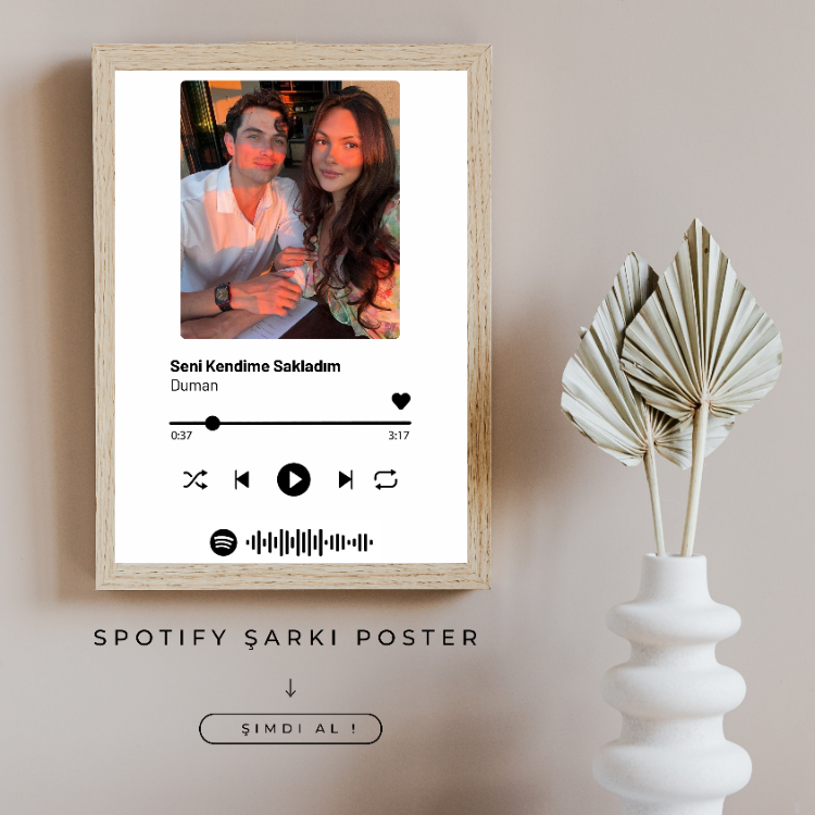 Spotify Şarkı Poster (Çerçeveli)