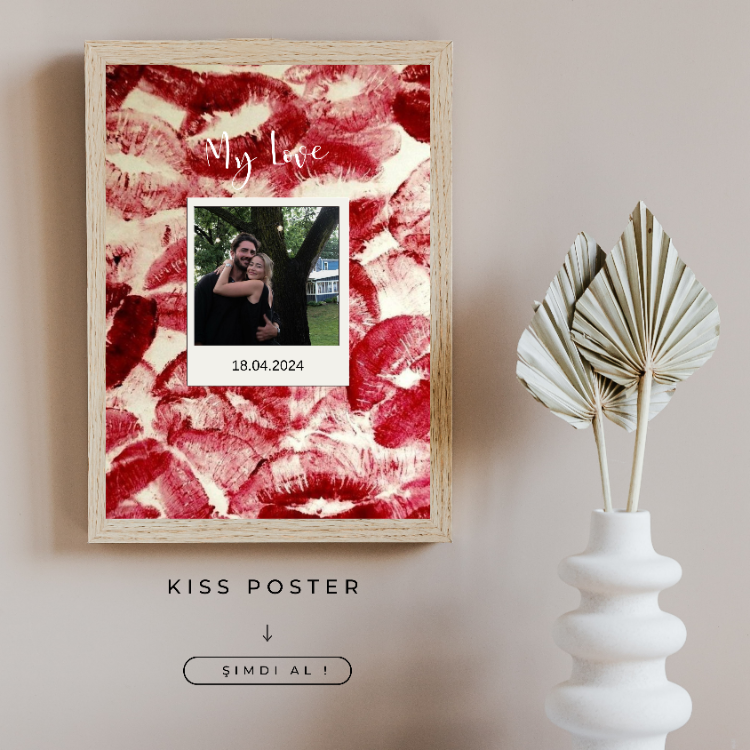 Kiss Poster (Çerçeveli)