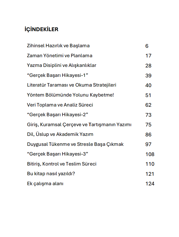 Tez Yazarının Pratik İpuçları Rehberi