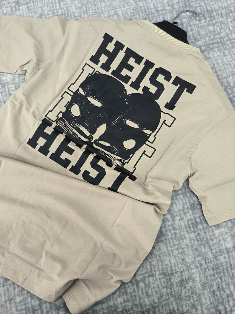 heist ön arka baskılı oversize model