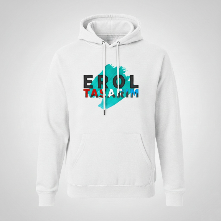 2 İplik İnce Kumaş Unisex Kapşonlu Sweatshirt