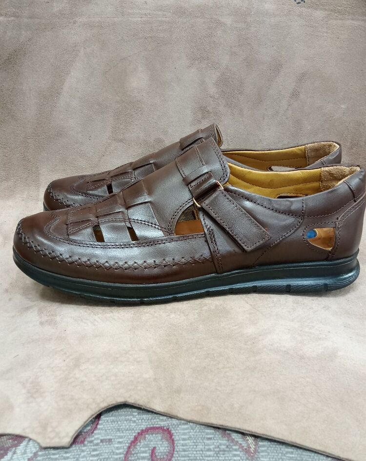 İC DİS KOMPLE HAKİKİ DERİ SANDALET AYAKKABI 