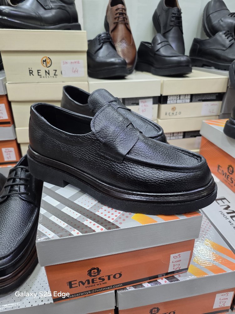 HAKİKİ DERİ LOAFER EVA TABAN