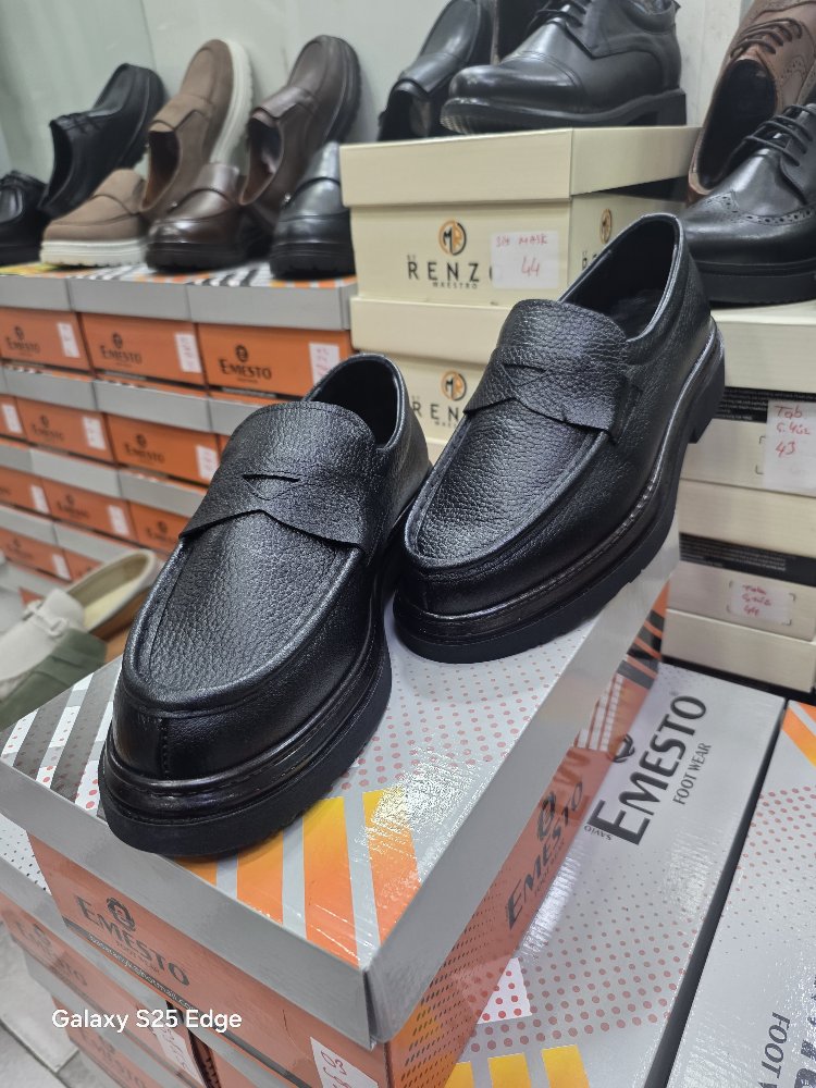 HAKİKİ DERİ LOAFER EVA TABAN