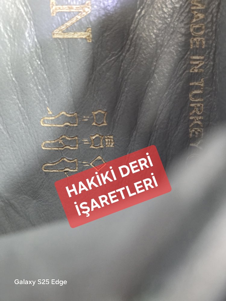 İÇ DIŞ KOMPLE HAKİKİ DERİ LASTIK BAGCIKLI AYAKKABI