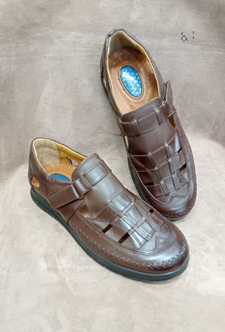 İC DİS KOMPLE HAKİKİ DERİ SANDALET AYAKKABI 