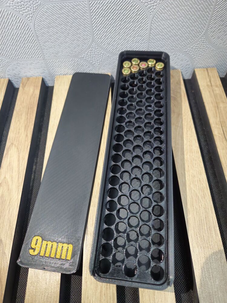 100 Lü 9 mm Plastik Mermi Saklama Kutusu