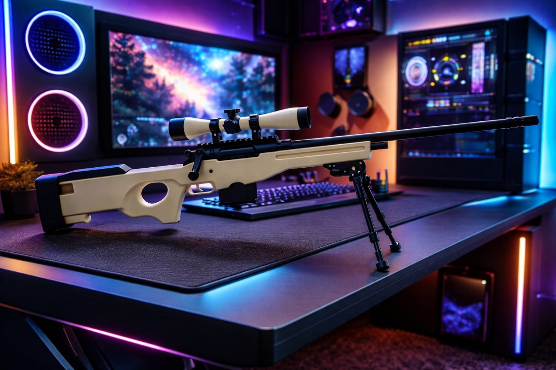 Dekoratif AWP Modeli – 120 cm Gerçek Boyut | Oyuncu Odası Aksesuar