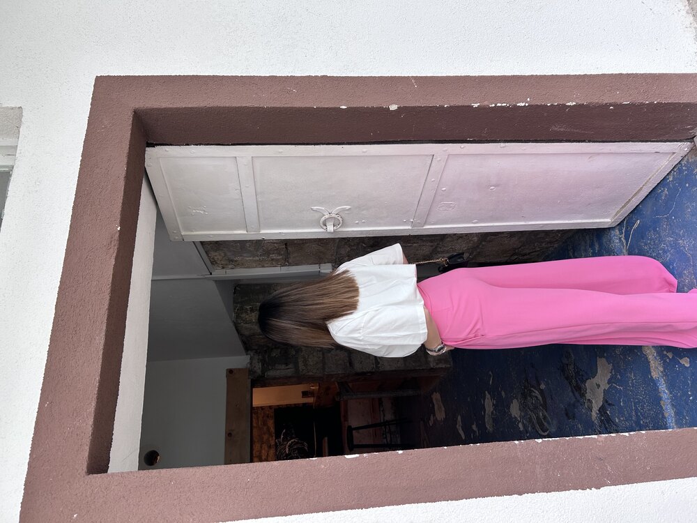 Pembe Ön Pileli Palazzo Pantolon 