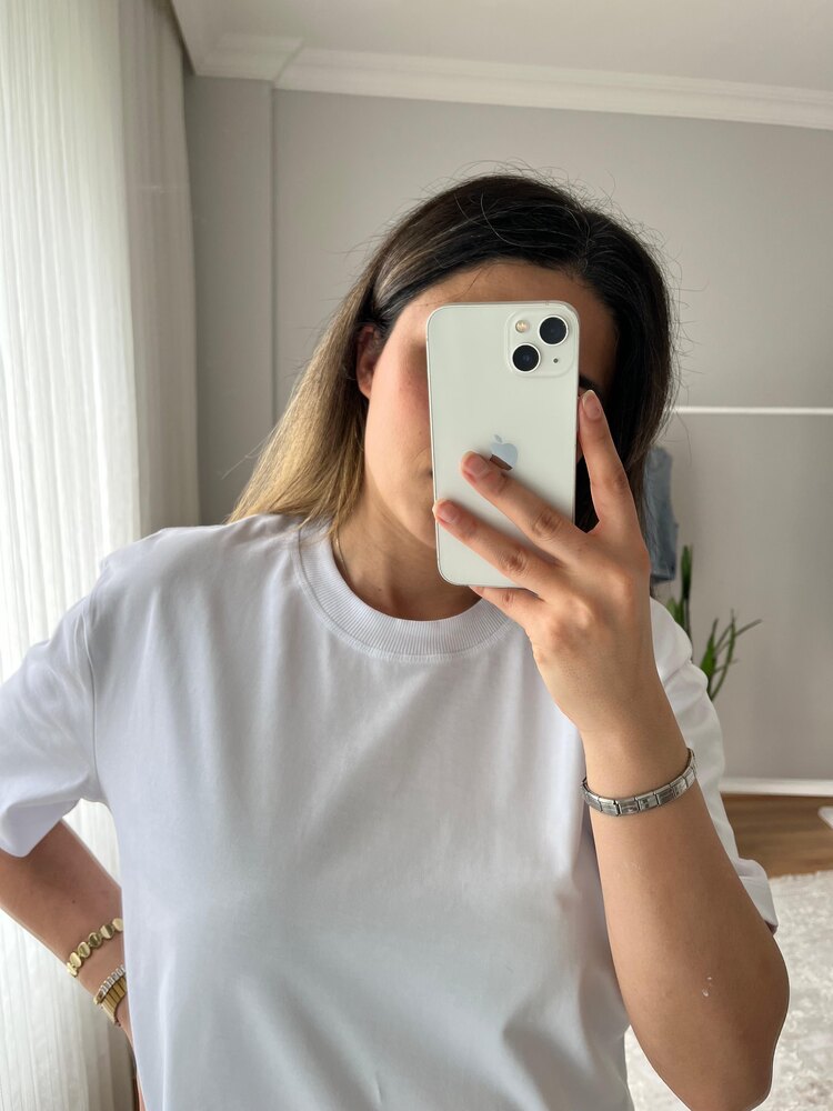 Düz Beyaz Tişört 