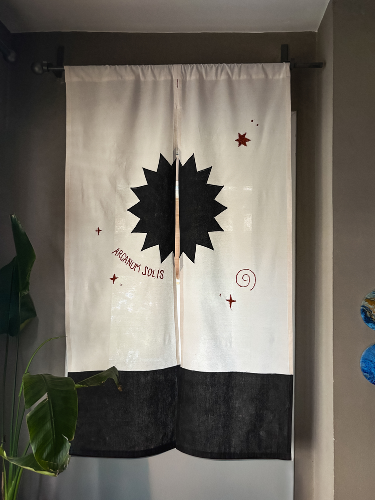ARCANUM SOLIS – El Boyaması Noren Stili Perde