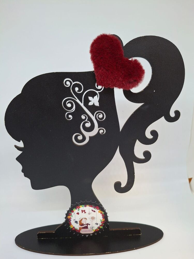 Bordo Kalp & Ayıcık İkili Toka Set