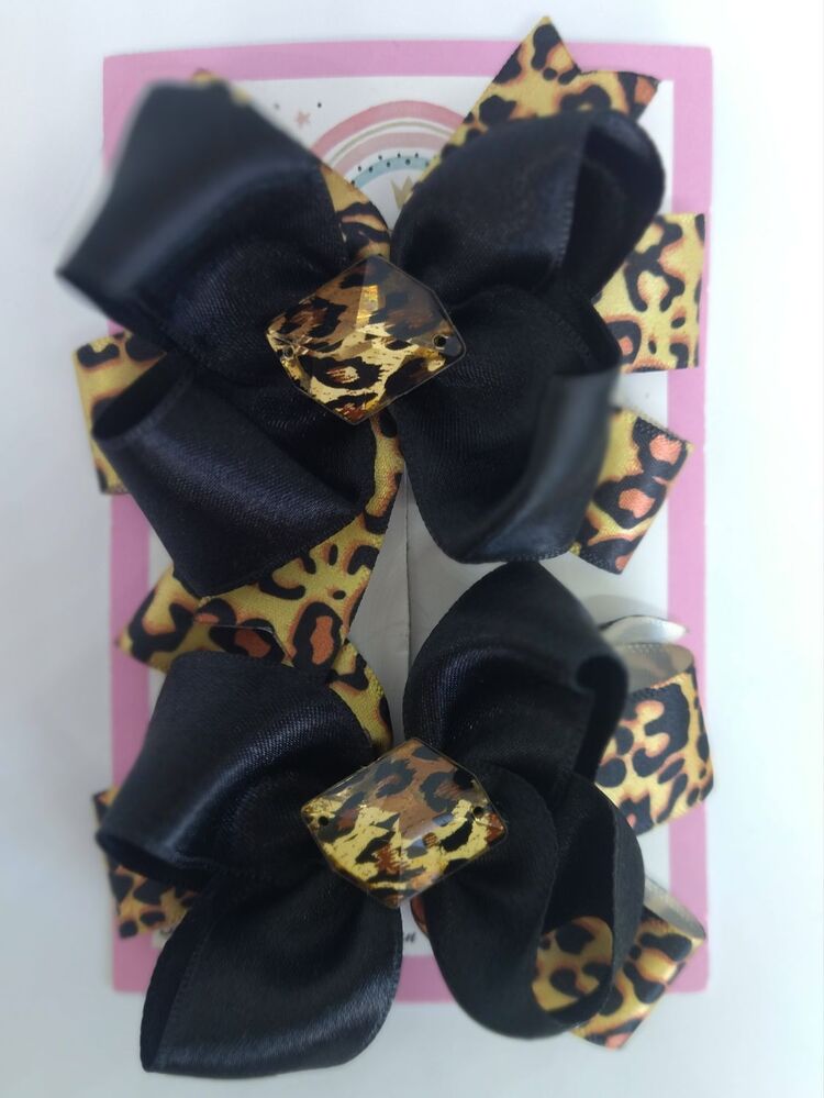 Leopar İkili Pens Toka Seti