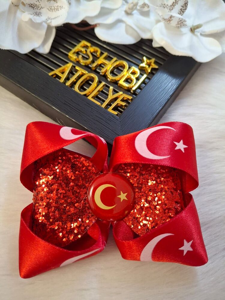 Parıltı Türk Bayrağı Pens Toka
