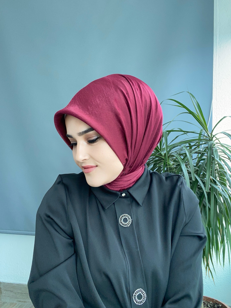 Bambu eşarp model ( bordo)