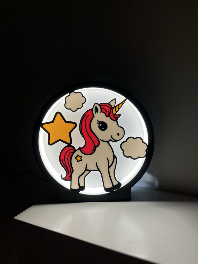 Duygusal ve Masalsı Unicorn Gece Lambası