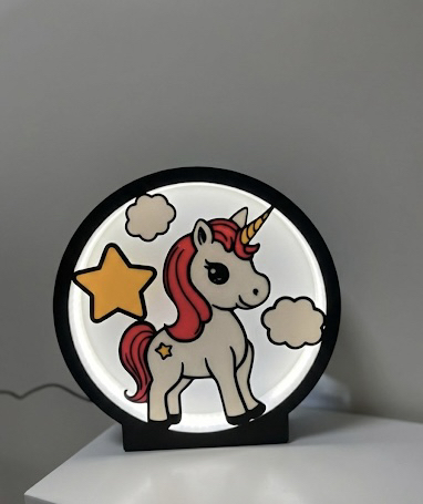 Duygusal ve Masalsı Unicorn Gece Lambası