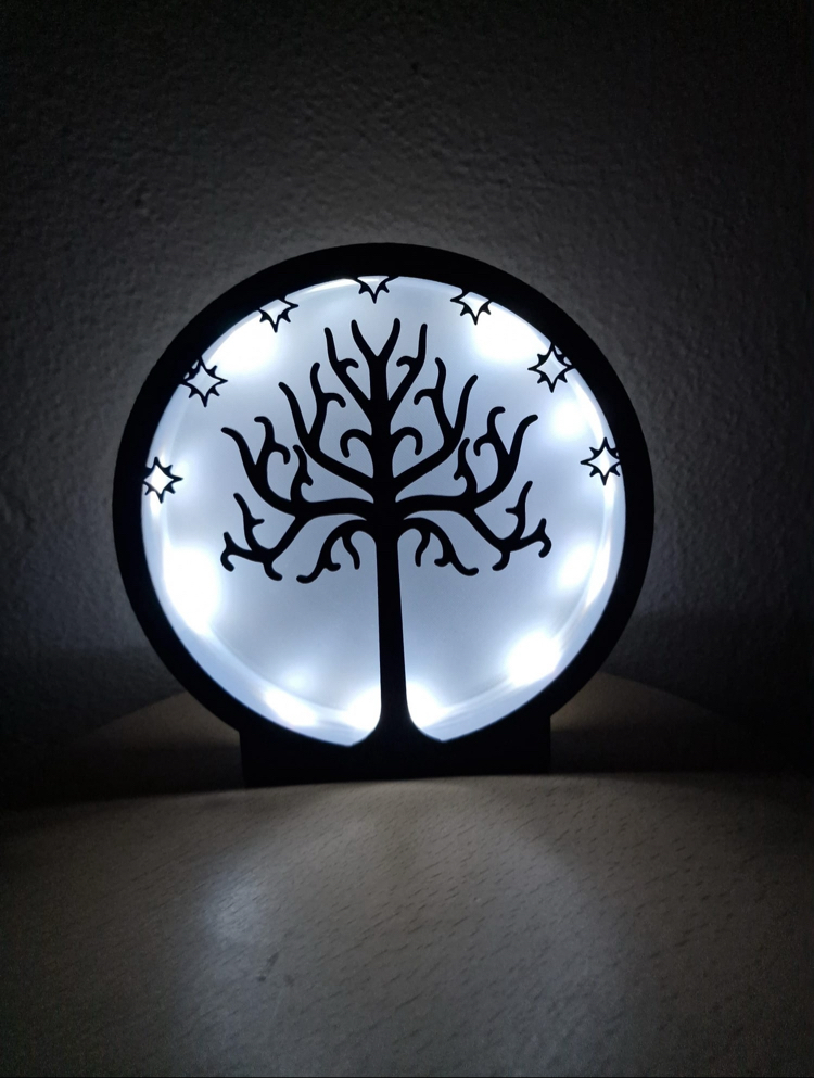Gondor Ağacı Gece Lambası - Evinize Orta Dünya Dokunuşu