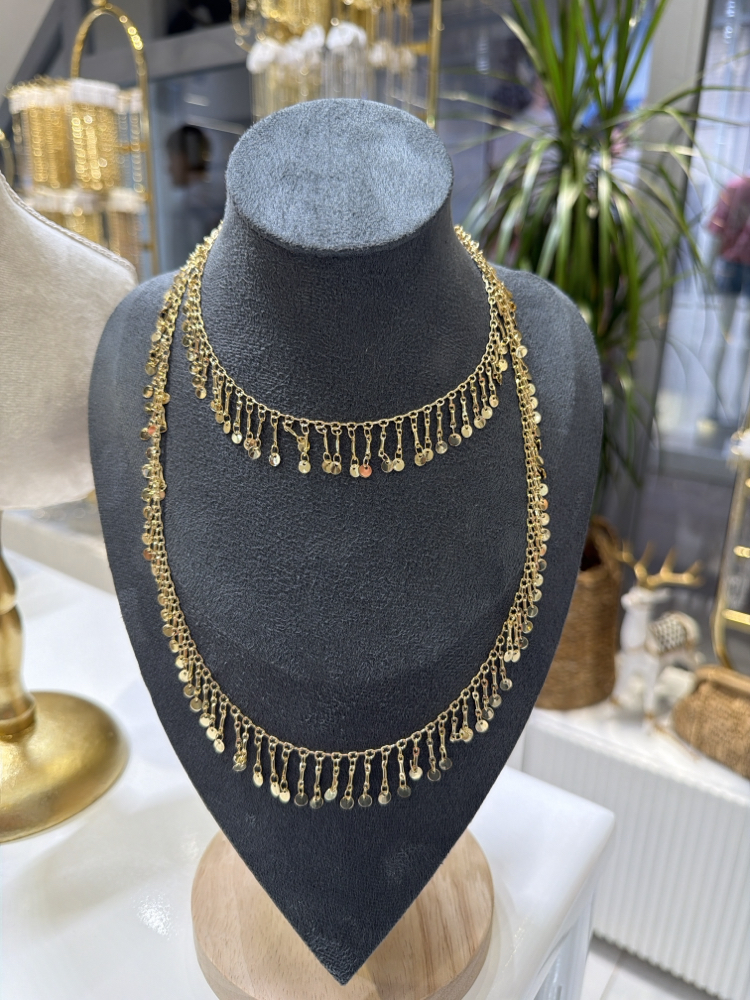 Pul pul  Gold  80 cm kolye 