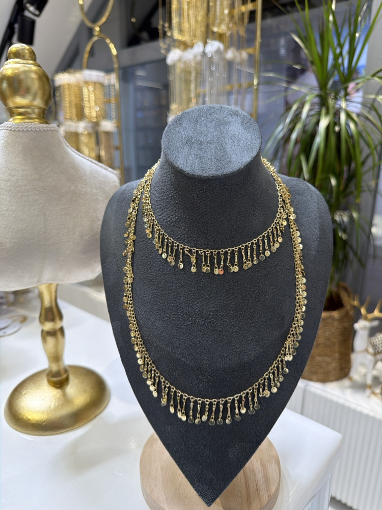 Pul pul  Gold  80 cm kolye 