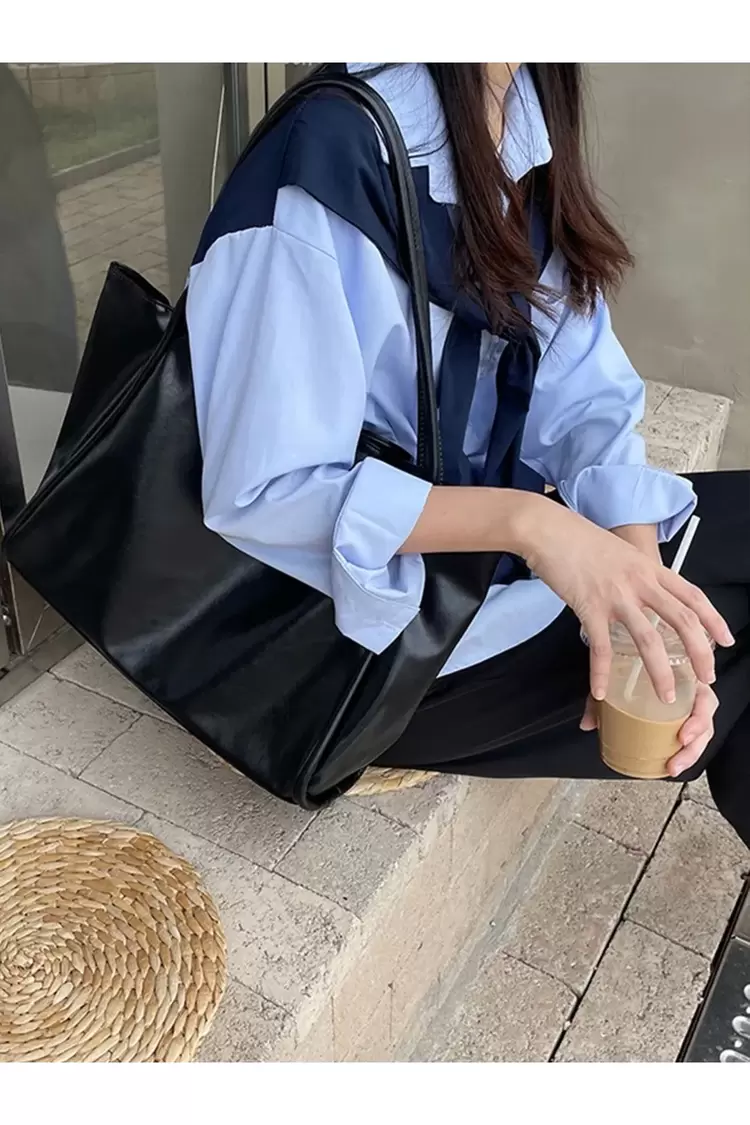 Loona Soft Model Siyah Kadın Omuz ve Kol Çantası