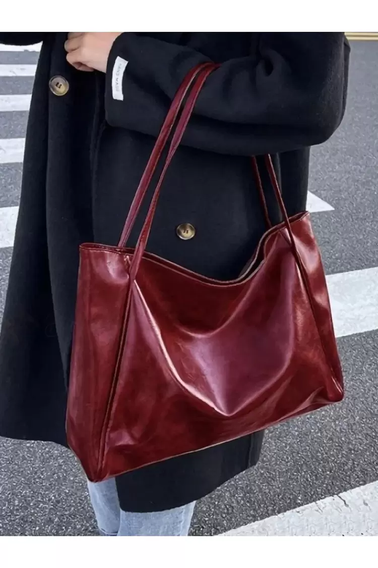 Loona Soft Model Bordo Kadın Omuz ve Kol Çantası