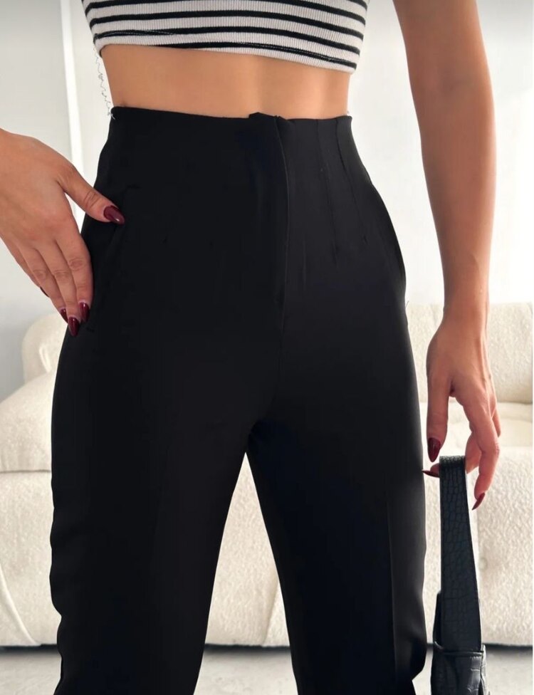 Zara kumaş pantolon pensli