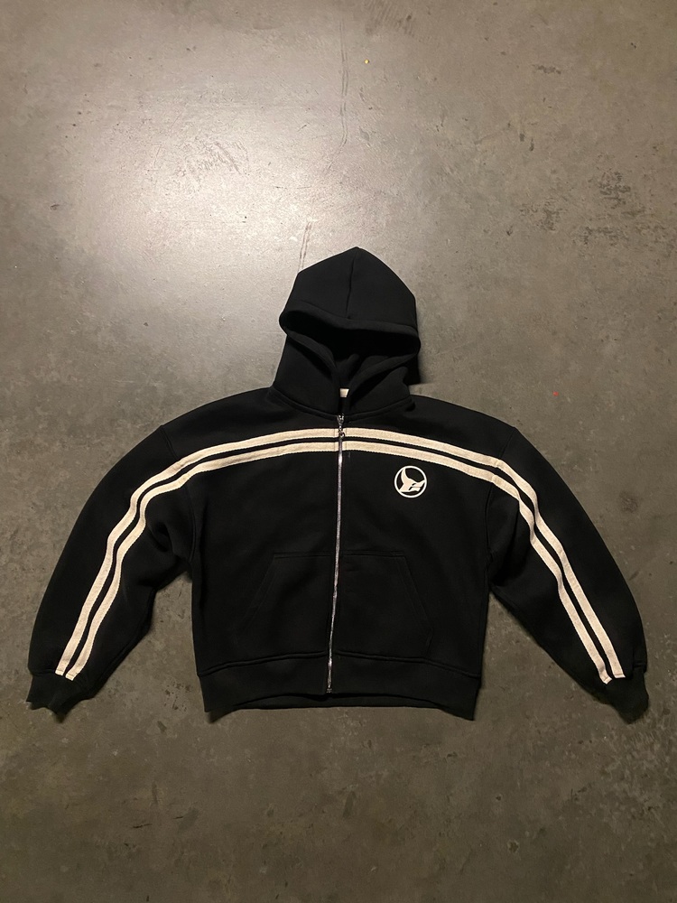 SNIFFIN LIN3S ZIP HOODIE-BLACK