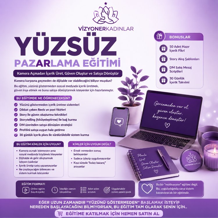 Yüzsüz Pazarlama (Videolu Eğitim)