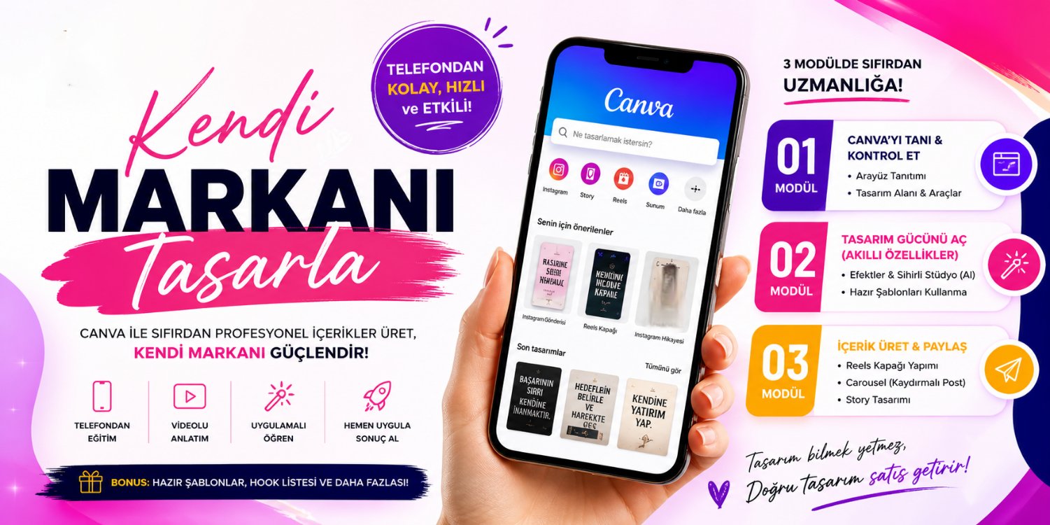 Kendi Markanı Tasarla (Videolu Eğitim)