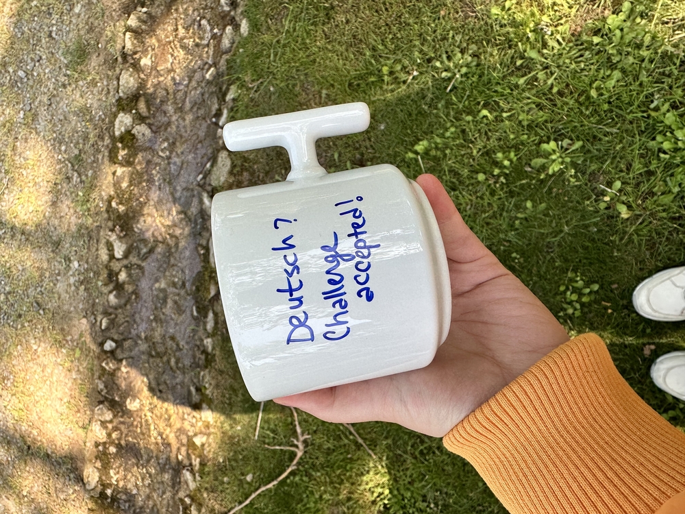 Almanca kitabı + T kulp kupa 