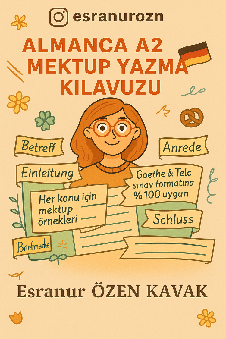 A2 ALMANCA YAZMA REHBERİ (Goethe&Telc Schreiben Kılavuzu)