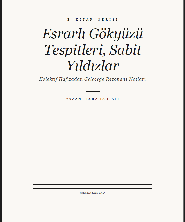 Sabit Yıldızlar Rehberi, Ekitap