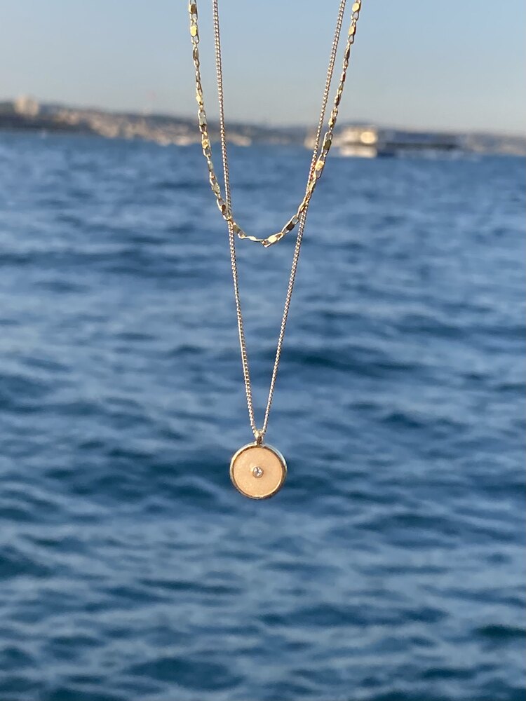 Gold Çelik Kolye