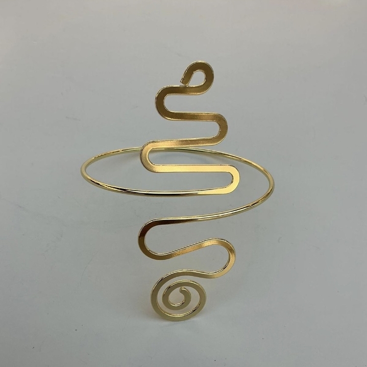Gold Kıvrımlı Kol Aksesuarı