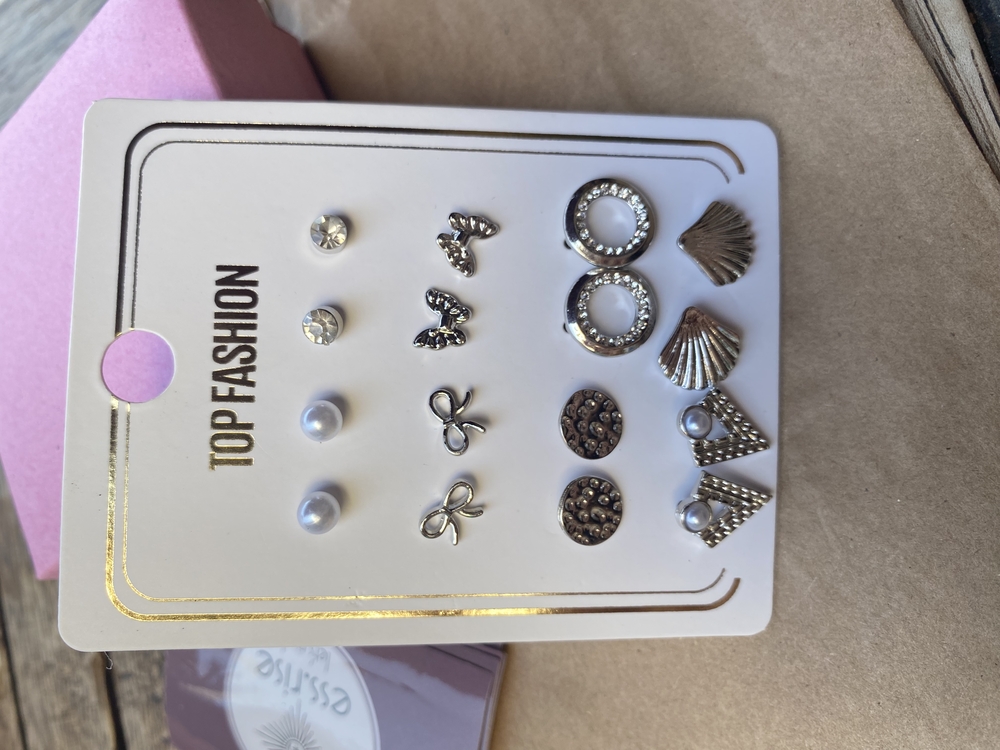 8’li Silver Küpe Seti