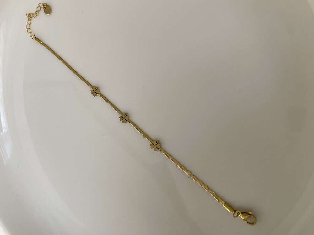 Gold Yonca Bileklik