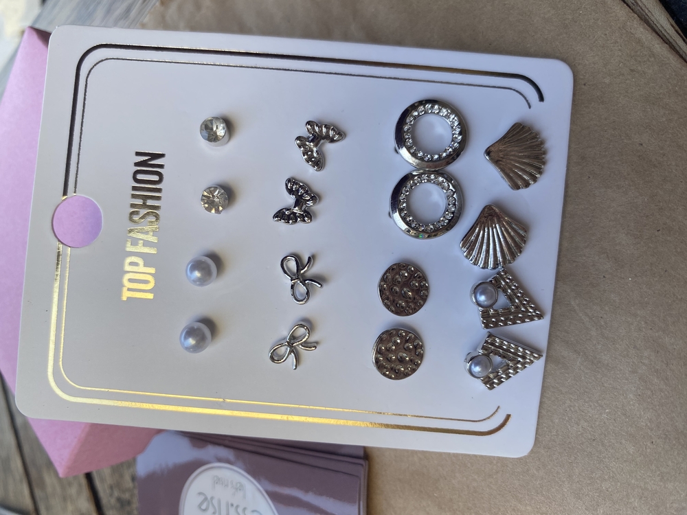 8’li Silver Küpe Seti