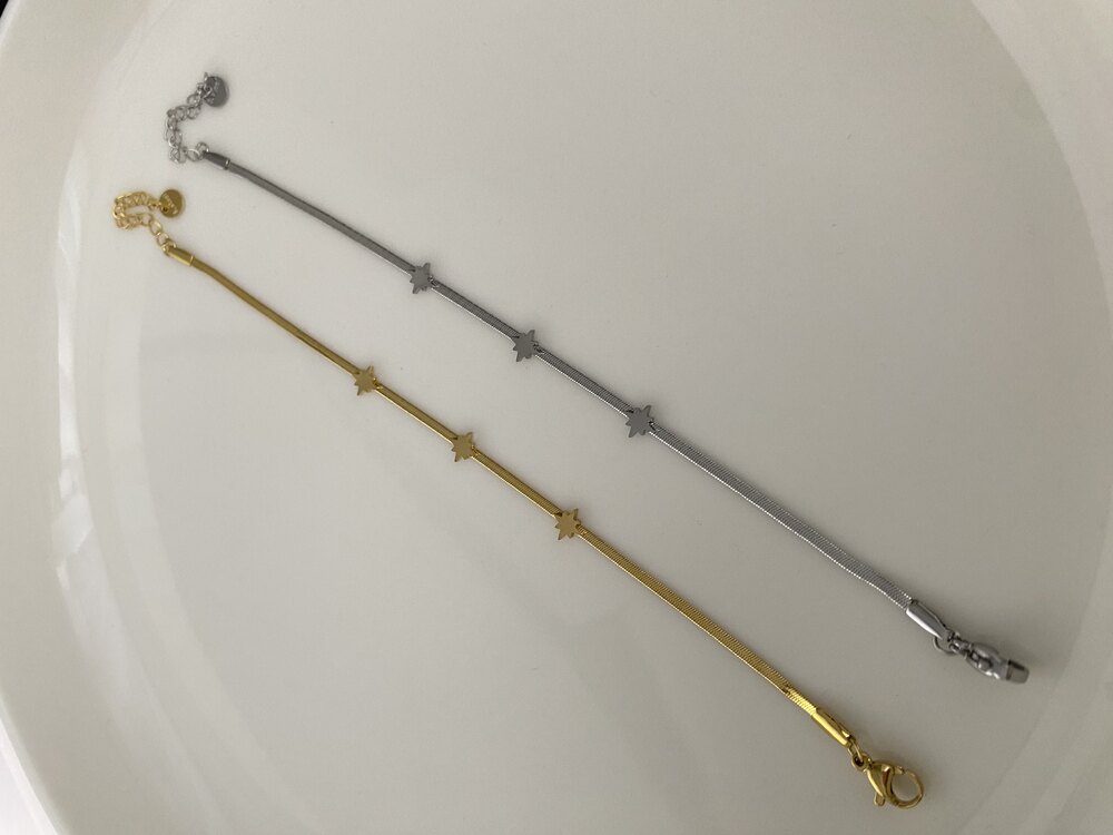 2’li Set Gold&Silver Arkadaşlığı Kutup Yıldızı Bileklik