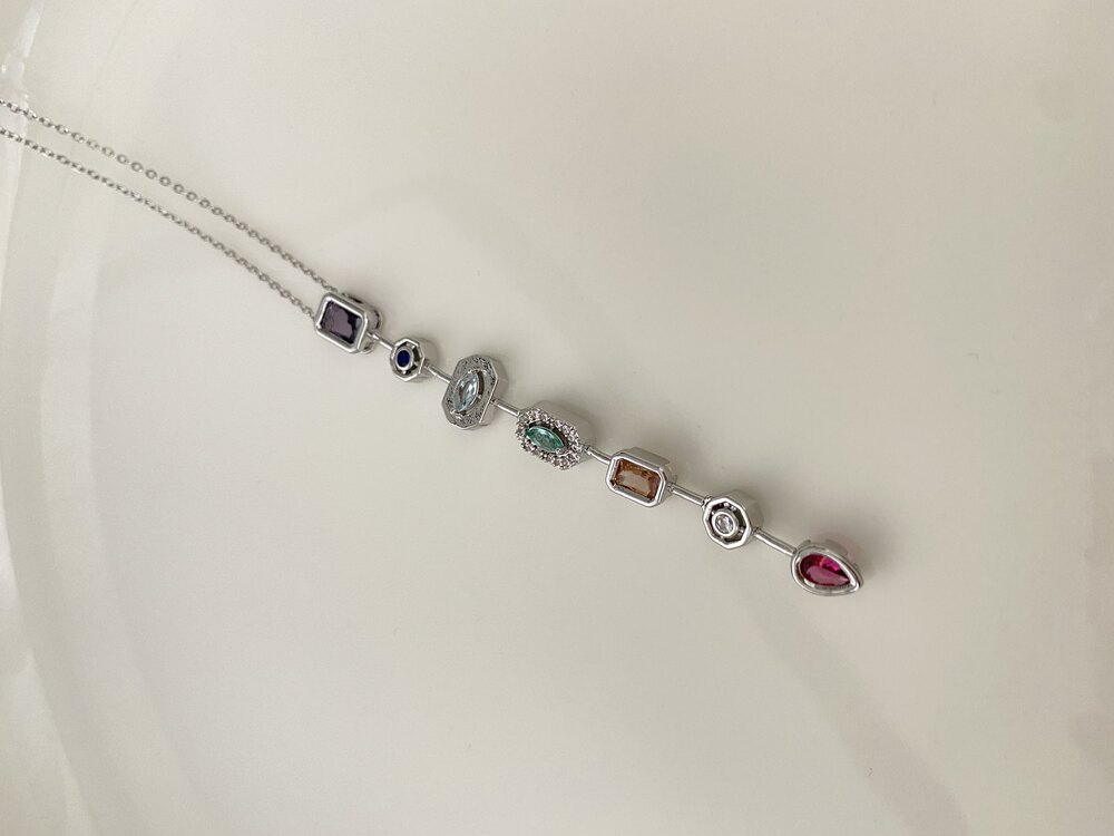 Silver Y Kolye Çelik