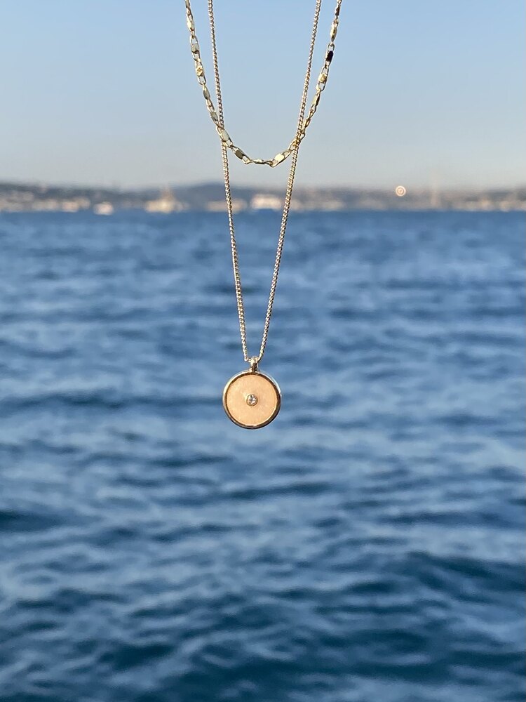 Gold Çelik Kolye