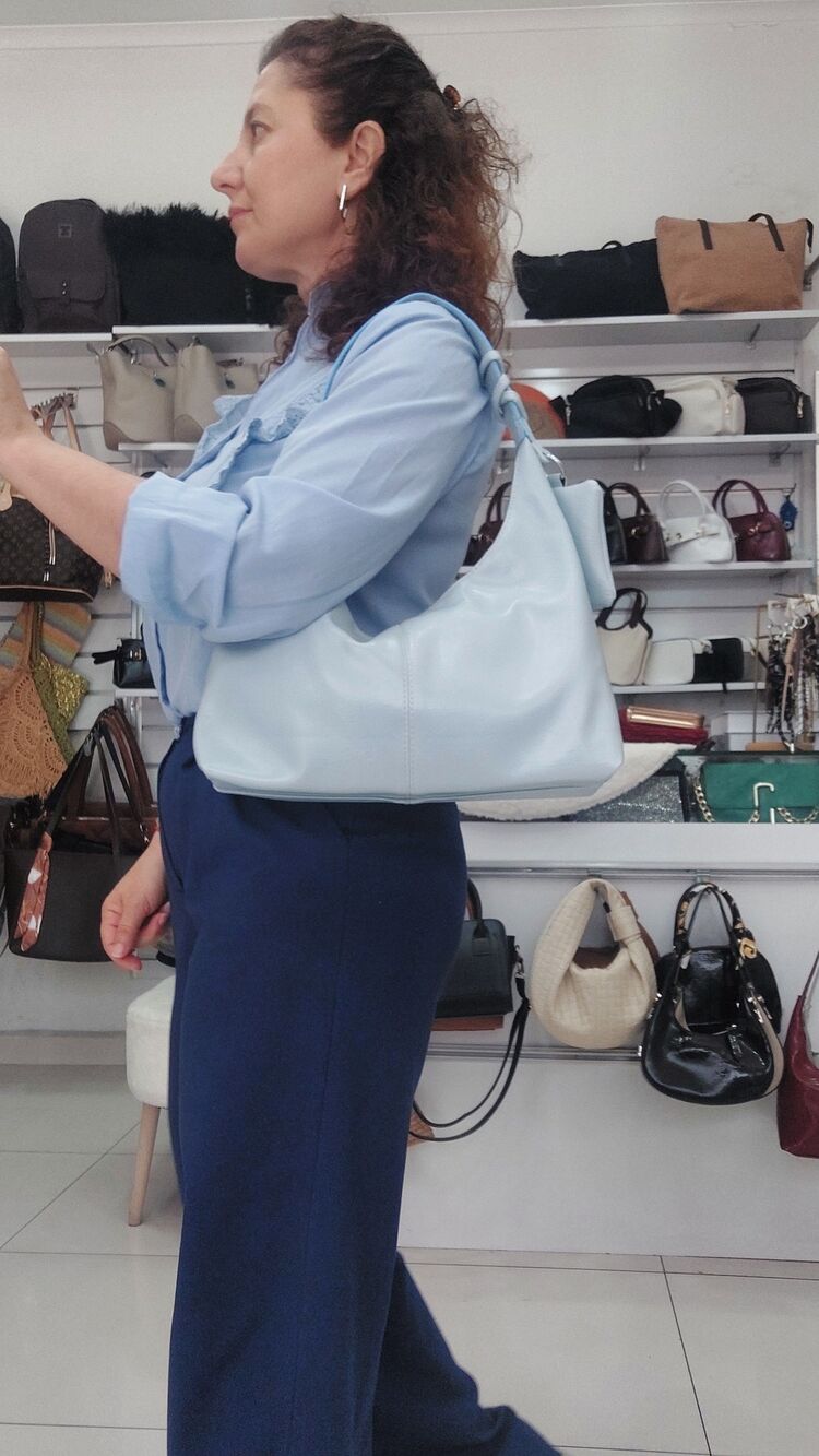 Gondol Mavi Baget Çanta