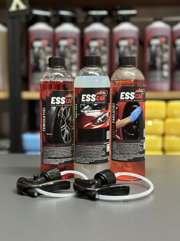 Esscar 3 Lü (400 ML) OTO BAKIM SETİ