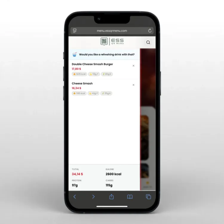 ESS QR Menu - Restoran QR Kod Menü WordPress Teması - Eklentisiz