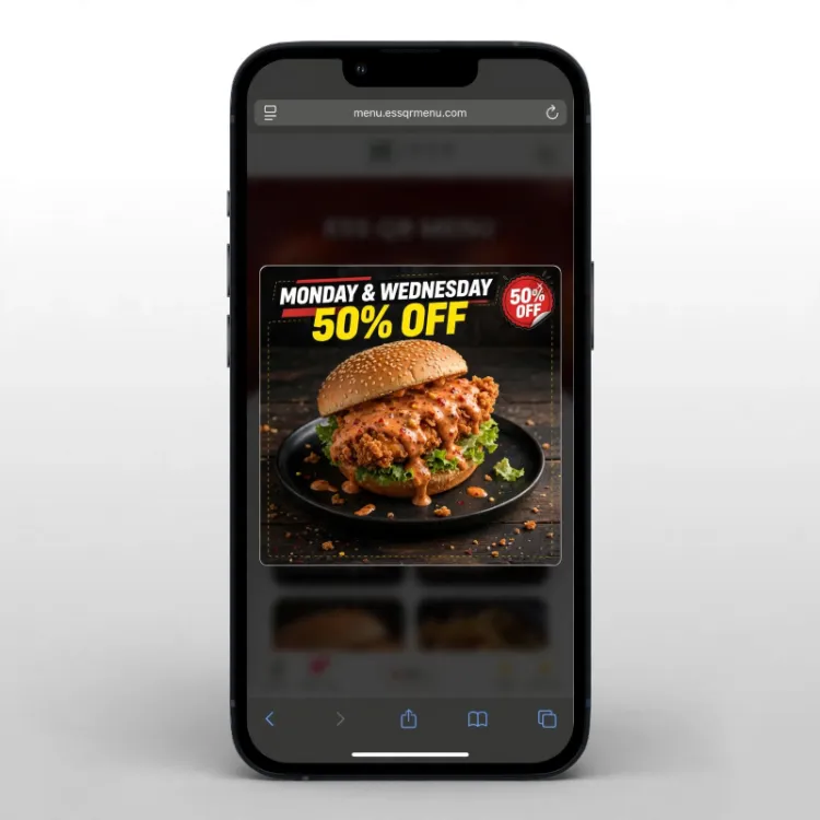 ESS QR Menu - Restoran QR Kod Menü WordPress Teması - Eklentisiz