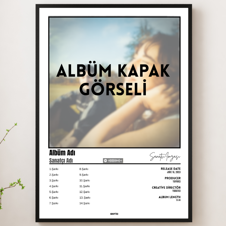 KİŞİYE ÖZEL ALBÜM - Limited Edition Çerçeveli Tablo