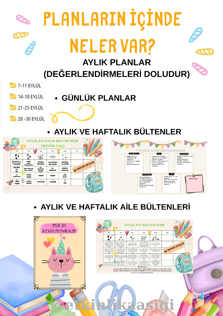 BÜYÜK YAŞ ETKİNLİK AŞIĞI PLANLARI 