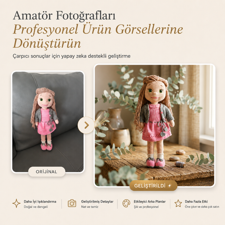 Tek Tıkla Profesyonel Ürün Fotoğrafı Oluşturun | StüdyoFoto